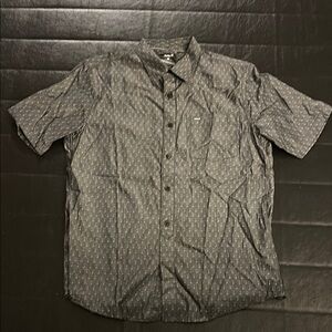 Hurley Men's Gray Button-Up Shirt